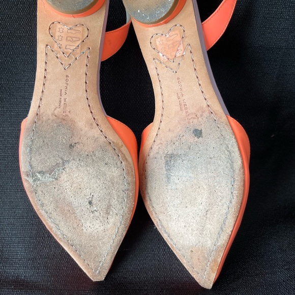 Sophia Webster Coral & Lilac Slingback shoe size 38 - Picture 5 of 6